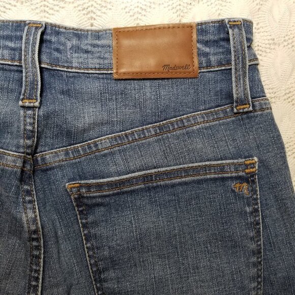 Madewell Taller Curvy High-Rise Skinny Jeans Blue sz 27TL Drop Step Hem Edition - Picture 6 of 9